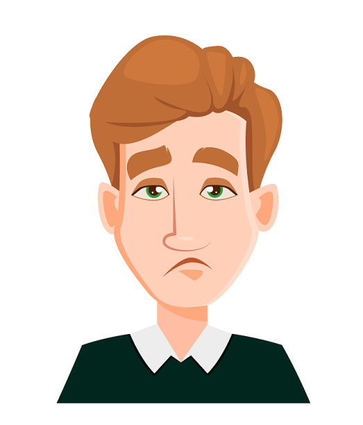 一个金发男人脸上的表情——疲惫图片下载