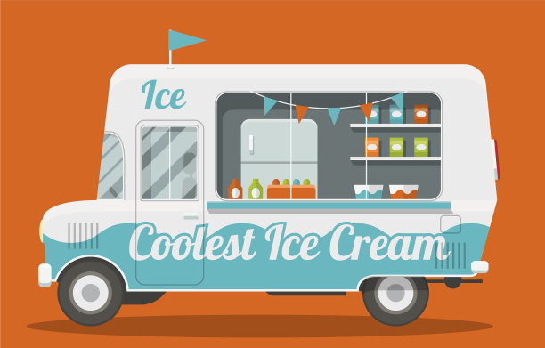 冰淇淋车图片下载