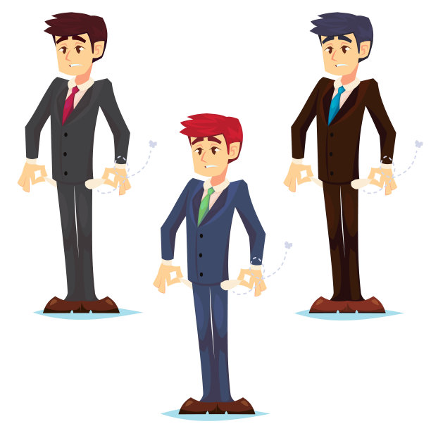 心烦意乱的商人没有钱，破产贫穷图片下载