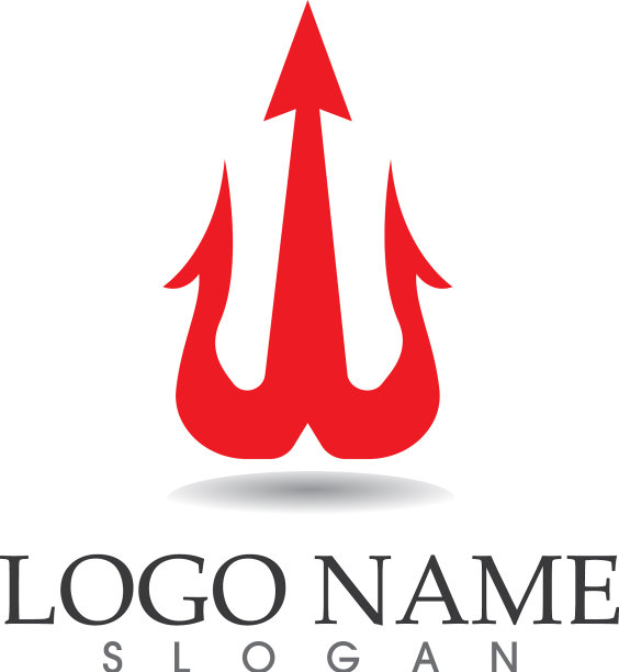 魔术三叉戟标志和符号模板图片下载