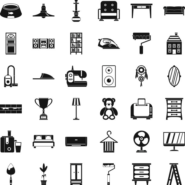 枕头图标设置简单的风格图片下载