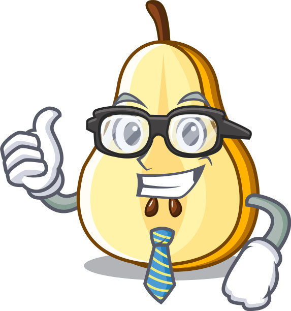 商人切片熟透的青梨品格图片下载