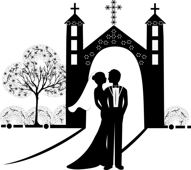 婚礼轮廓9图片下载