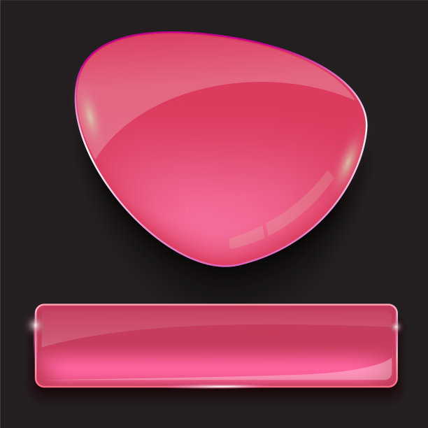 逼真的玻璃横幅套装图片下载