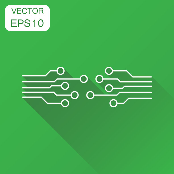 电路板图标商业概念技术图片下载