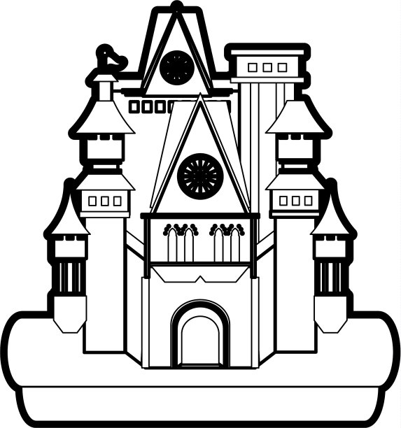 孤立的城堡设计图片下载