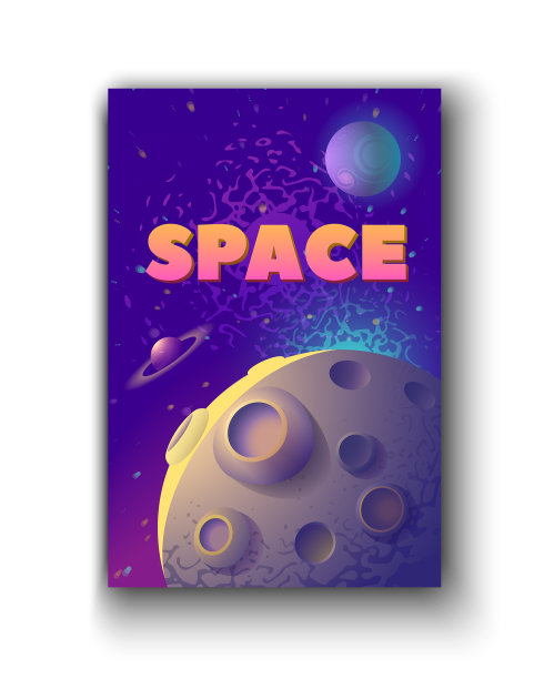 月球和太空月球的词图片下载