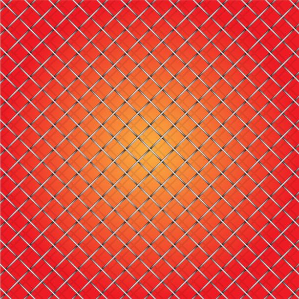 铁丝网和阴影在红色的背景图片下载