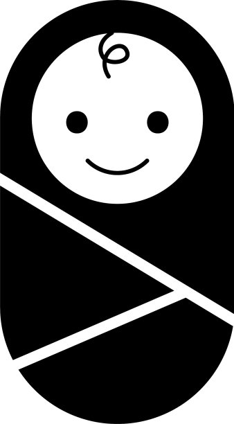 婴儿裹在毯子衣服保健图片下载