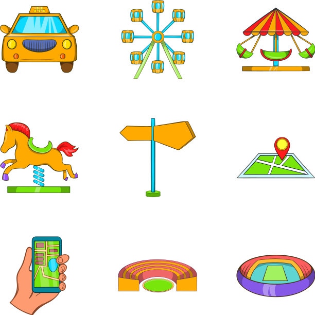 舒适区图标设置卡通风格图片下载