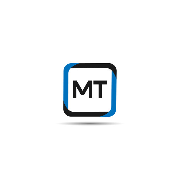 字母MT标志设计模板图片下载