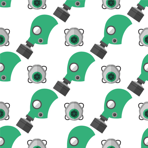 呼吸保护面罩无缝图案图片下载