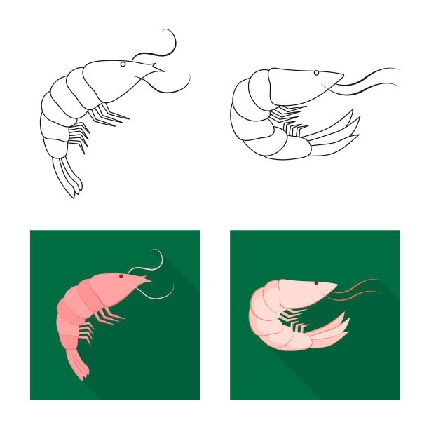 设计开胃菜和海洋图标集图片下载