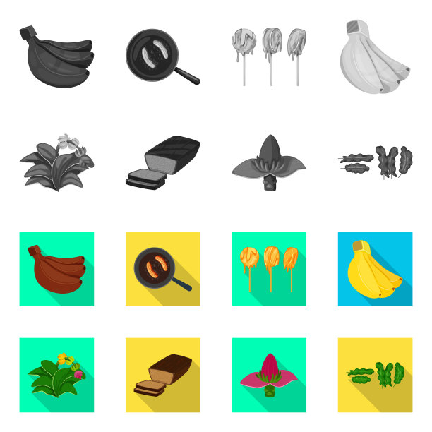 设计自然和素食的标志图片下载