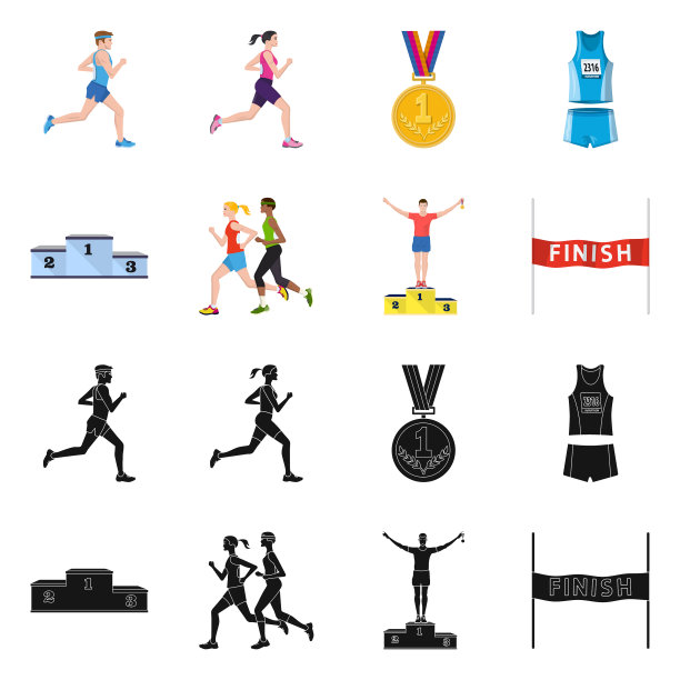 运动及优胜者标志图片下载