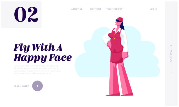 空乘人员网站着陆图片下载