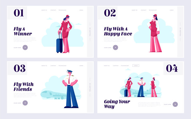 航空团队网站着陆页设置航空图片下载