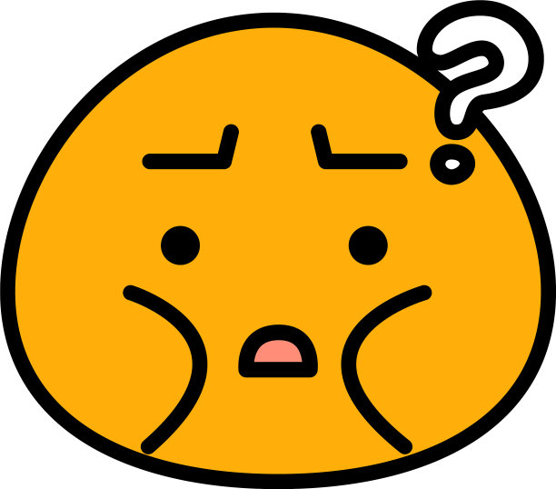 橙色胖子表情符号图片下载