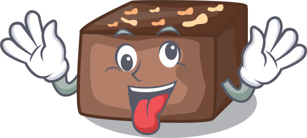 疯狂杏仁片巧克力蛋糕孤立图片下载