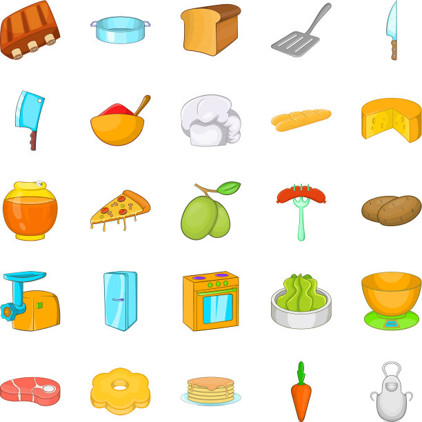 填充包子图标设置卡通风格图片下载