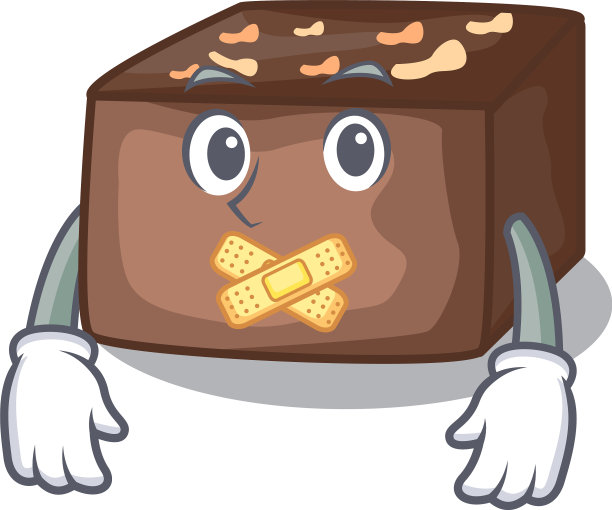 沉默的杏仁片巧克力蛋糕孤立上图片下载