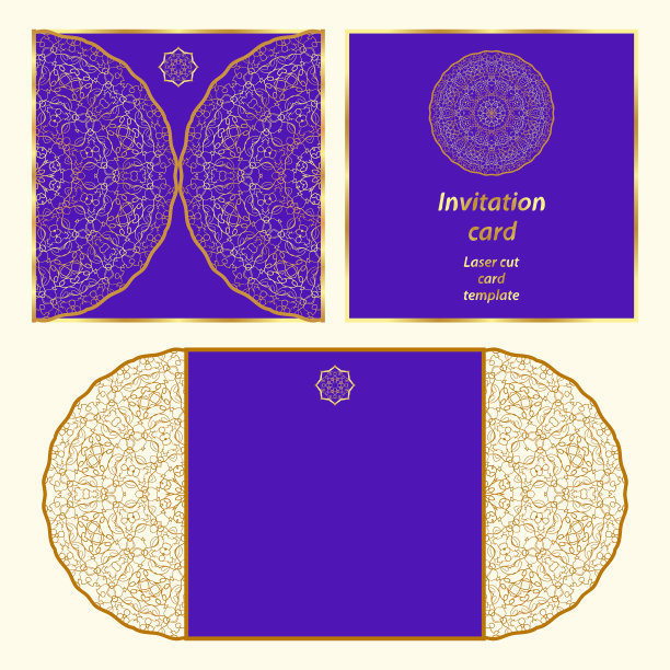 激光切割卡片模板图片下载