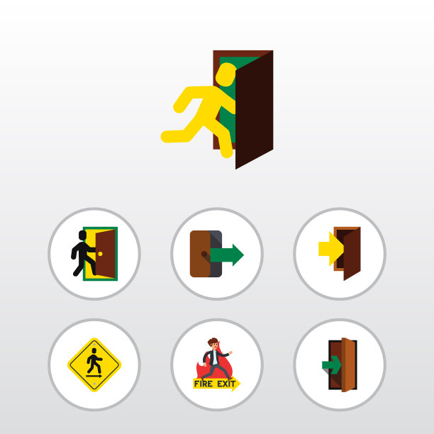 平面图标门套入口入口紧急情况图片下载