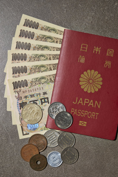 日本护照和日元图片下载