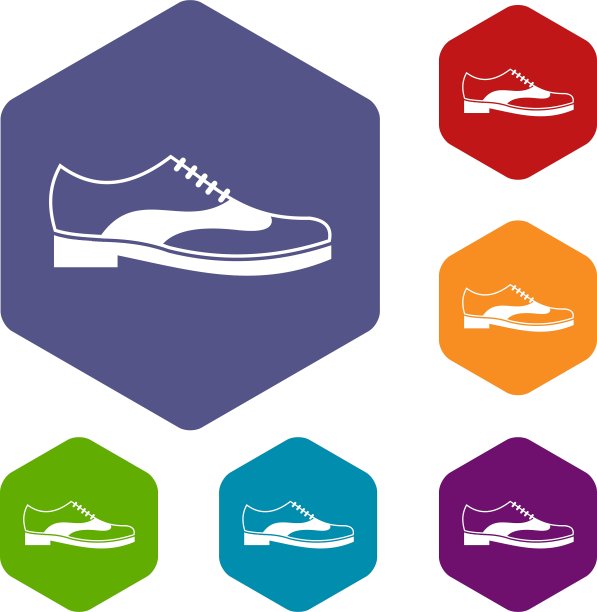 男鞋与蕾丝图标设置图片下载