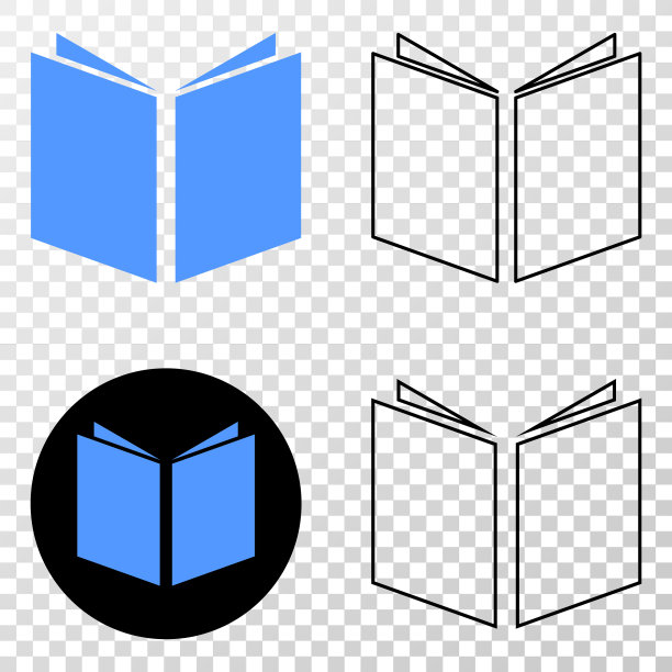 打开书eps图标轮廓版图片下载