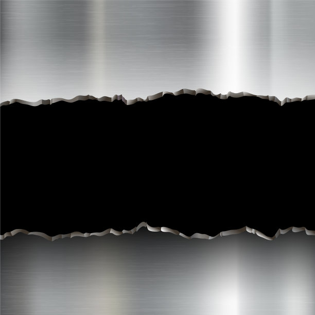 破碎的不锈钢板图片下载