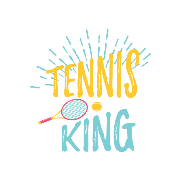 明亮的网球设计标志图标设计打印徽章图片下载