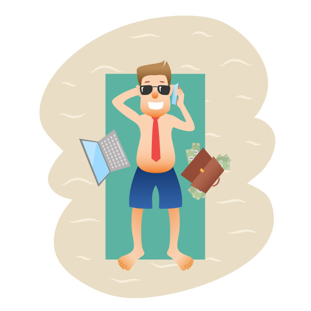 概念商业平面旗帜人在周末图片下载