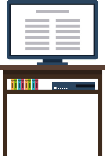 电视在桌子上图片下载