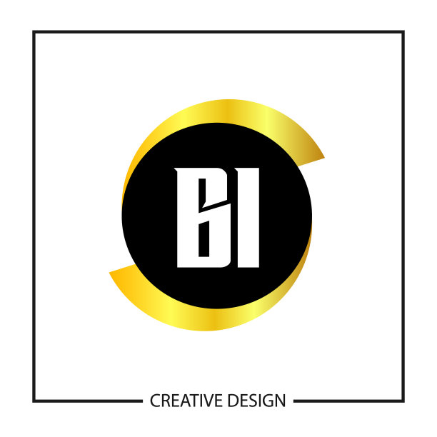 首字母BI logo模板设计图片下载