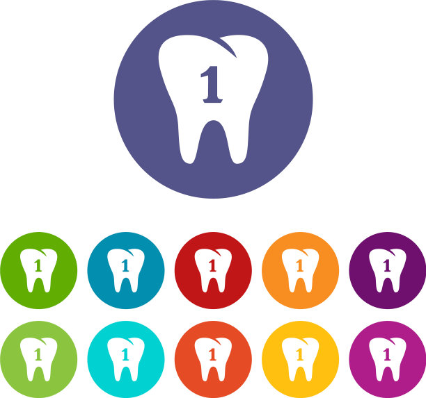 第一个牙齿图标样式简单图片下载