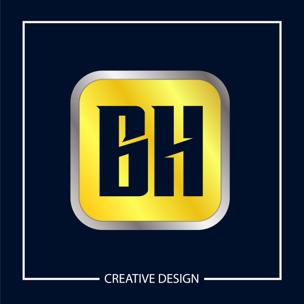 首字母bh标志模板设计图片下载