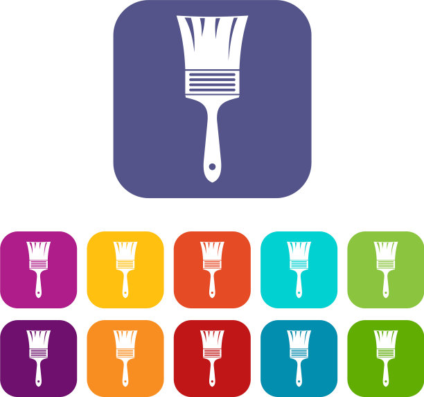 画笔图标集图片下载