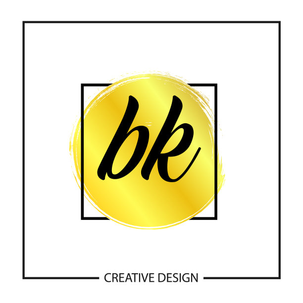 首字母bk标志模板设计图片下载