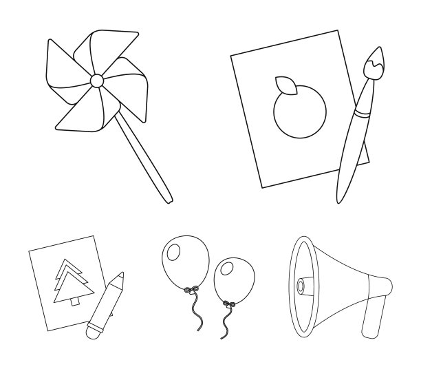 图片一风车气球老虎设置图片下载