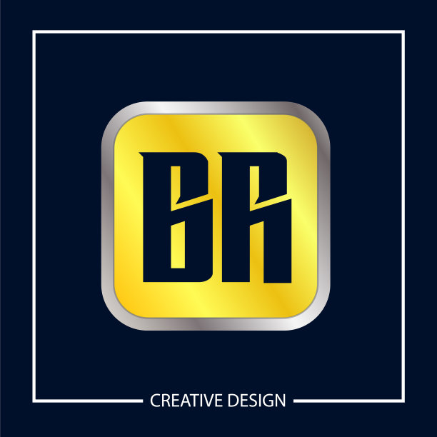 BR字母logo模板设计图片下载