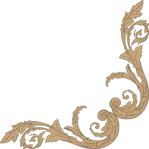 巴洛克风格的孤立装饰图片下载