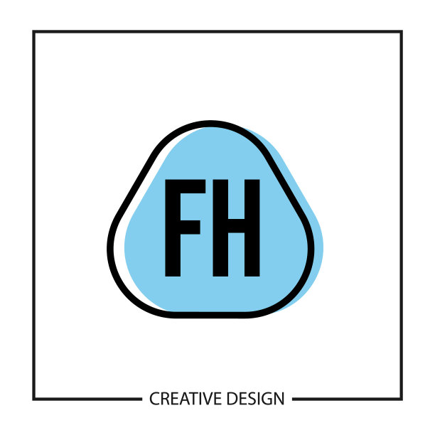 首字母FH标志设计模板图片下载