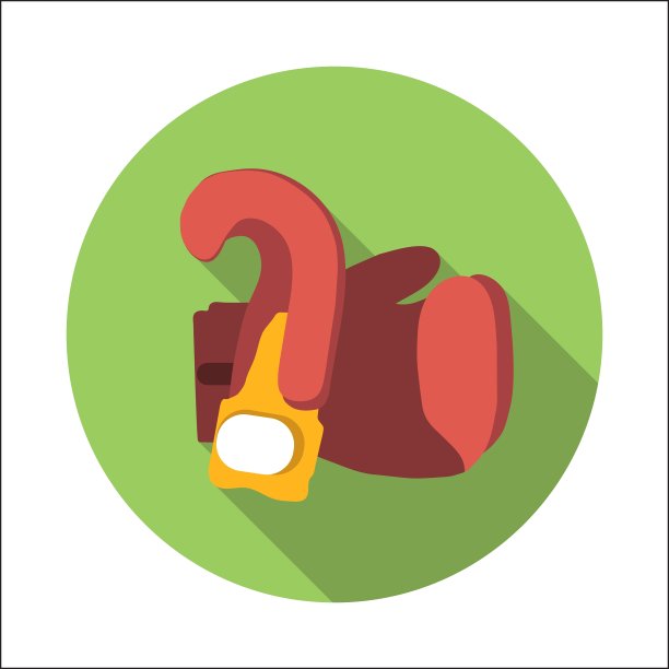 拳击手套平面图标图片下载