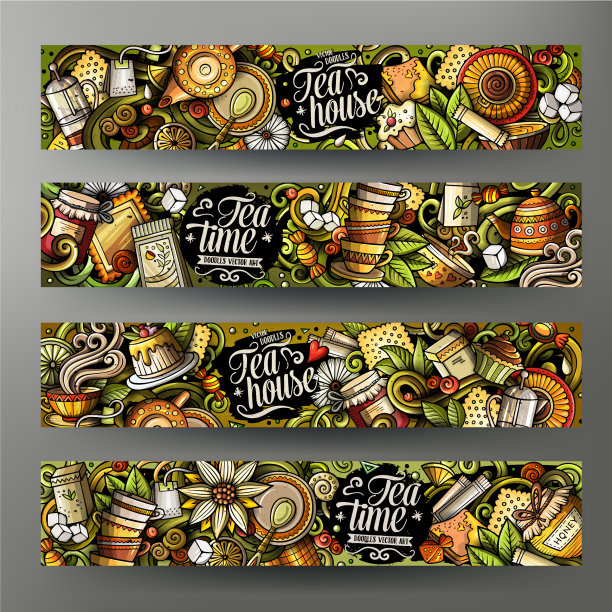 卡通可爱的彩色手绘涂鸦图片下载