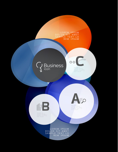 光滑的玻璃在黑色上圈出气泡图片下载