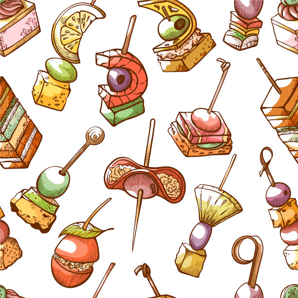 小点心与开胃菜无缝搭配图片下载