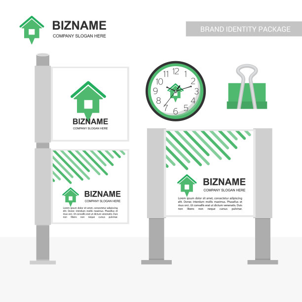 公司广告横幅设计与公司标志图片下载