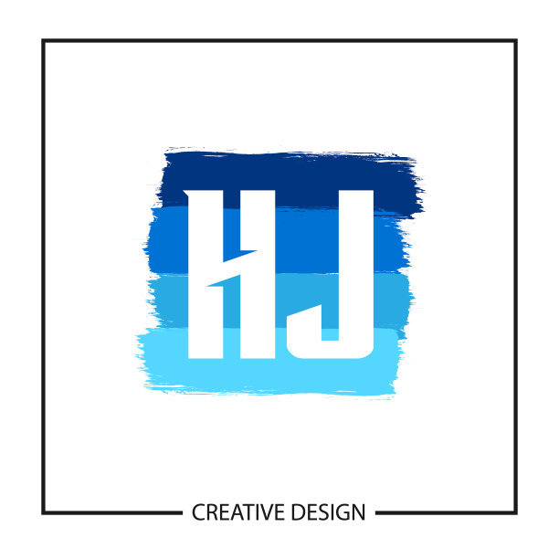 首字母hj标识模板设计图片下载