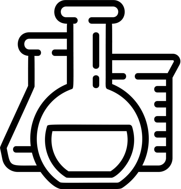 化学烧瓶图标轮廓样式图片下载